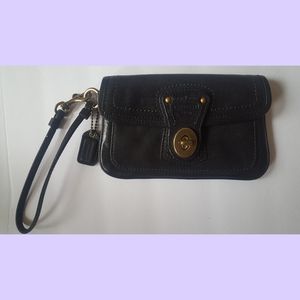 COACH Black Wallet Wristlet